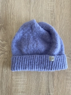 Pletená čepice Lavender (alpaka+hedvábí)